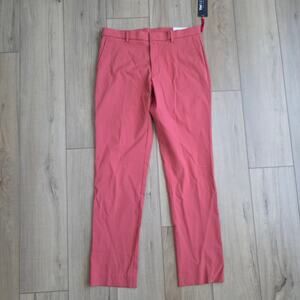 Tommy Hilfiger Modern-Fit TH Flex Stretch Performance Pant Red Men Sz 32x32 NWT